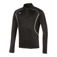 Sweat Noir/Vert Homme Mizuno Team Premium Warmer pas cher