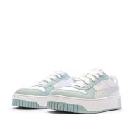 Baskets Blanches/Vert Fille Puma Carina 04 vue 6