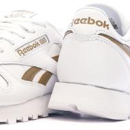 Baskets Blanc/Marron Femme Reebok Classic Leather vue 7