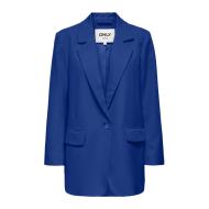 Blazer Long Bleu Femme Only lana pas cher