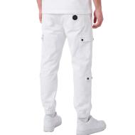 Project X Paris Pantalones cargo blancos para hombre T19939 ver 2