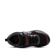 Baskets Noir/Rouge Garçon Kappa Logo Pylos123 vue 4
