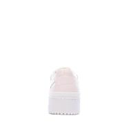 Baskets Blanches/Rose Femme Adidas Forum Bold vue 3