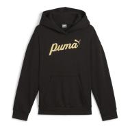 Sweat Noir Fille Puma Script Metallic pas cher