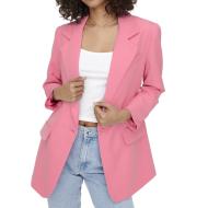 Blazer Long Rose Femme Only lana pas cher