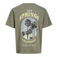 T-Shirt Vert Garçon Jack & Jones Jjcity vue 2