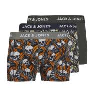 X3 Boxers Gris Garçon Jack & Jones Jonah Skulls