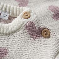 Pull Blanc/Rose Fille Name it Foana vue 3