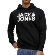 Sweat à capuche Noir Homme Jack & Jones Corp Hood pas cher