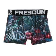 Boxer Noir/Gris/Rose Garçon Freegun GOG pas cher