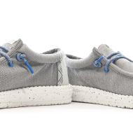Chaussures Grises Clair Homme Hey Dude Wally 40716 vue 7