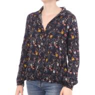 Chemise Marine à Motifs Teddy Smith C-clelia pas cher