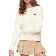 Pull Ecru Femme Superdry Vintage