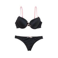 Ensemble Soutien-gorge & Tanga Gris Femme Twinday pas cher