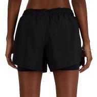 Short Noir Femme New Balance Sports vue 2