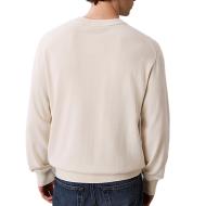 Sweat Beige Homme Calvin Klein Jeans Eu Ls Cotton Relaxed vue 2