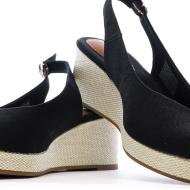 Sandales Noires Femme Tommy Hilfiger Flags vue 7