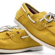 Chaussures Bateau Jaune Homme Tommy Hilfiger Classic Suede vue 7