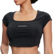 T-Shirt Noir Femme Converse Corset