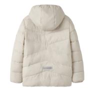 Chaqueta acolchada beige para niña Name it Marble ver 2