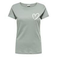 T-shirt Vert Femme JDY Smoke