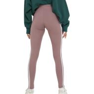Legging Rose Femme Adidas Stripes vue 2