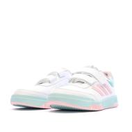 Baskets Blanche/Rose Fille Adidas Tensaur Sport 2.0 vue 6