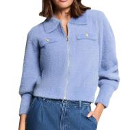 Gilet Zippé Bleu Femme Morgan DOMI