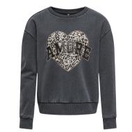 Sweat Gris Fille Kids ONLY Gruna vue 2