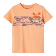 T-shirt Orange Garçon Name itJaman pas cher