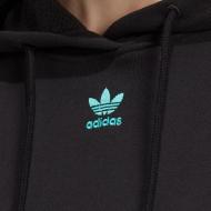 Sweat Noir Femme Adidas Hoodie HC4591 vue 3