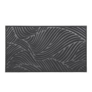 Tapis Imprimé Gris Luance 43,5x75cm Vague pas cher