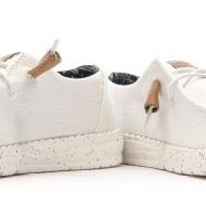 Chaussures Blanches Femme Hey Dude Wendy Washed vue 4