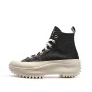 Baskets Noires à paillettes Femme Converse Run Star Hike vue 2