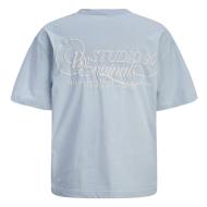 Camiseta azul para niño Jack & Jones Niagara de cuello redondo ver 2