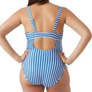 Maillot de bain de Grossesse Blanc/Bleu Femme Mamalicious Zaga vue 2