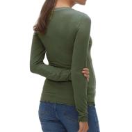 T-shirt de Grossesse Manches Longues Vert Femme Vero Moda Maternity Top vue 2