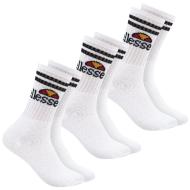 x3 Paires de chaussettes Blanches/Noires Homme Ellesse SBSA pas cher