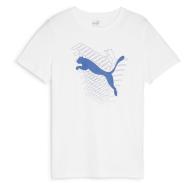 T-shirt Blanc Garçon Puma Graf Cat