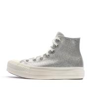 Baskets Argentés Femme Converse Chuck Taylor All Star Lift vue 2
