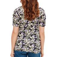 Blouse Violette/Noire/Jaune Femme Mamalicious Janice vue 2