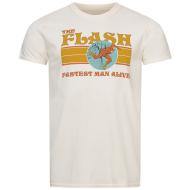 T-Shirt Blanc Homme Comics 70's Flash
