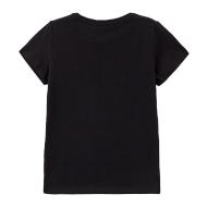 T-shirt Noir Fille Guess A99 vue 2