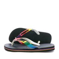 Tongs Noir Mixte Havaianas Top Pride Strap pas cher