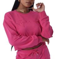 Sweat Rose Fushia Femme Project X Paris F212103
