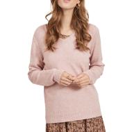 Pull Col V Rose Femme Vila 69
