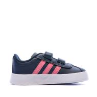 Baskets Bleu Bébé Adidas VL COURT 2.0 vue 2