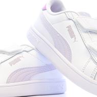 Baskets Blanc/Rose Fille Puma Smash 3.0 vue 7