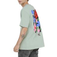 T-shirt Vert Homme Only & Sons Flower vue 2