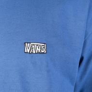 T-shirt Bleu Homme Vans Off The Wall vue 2